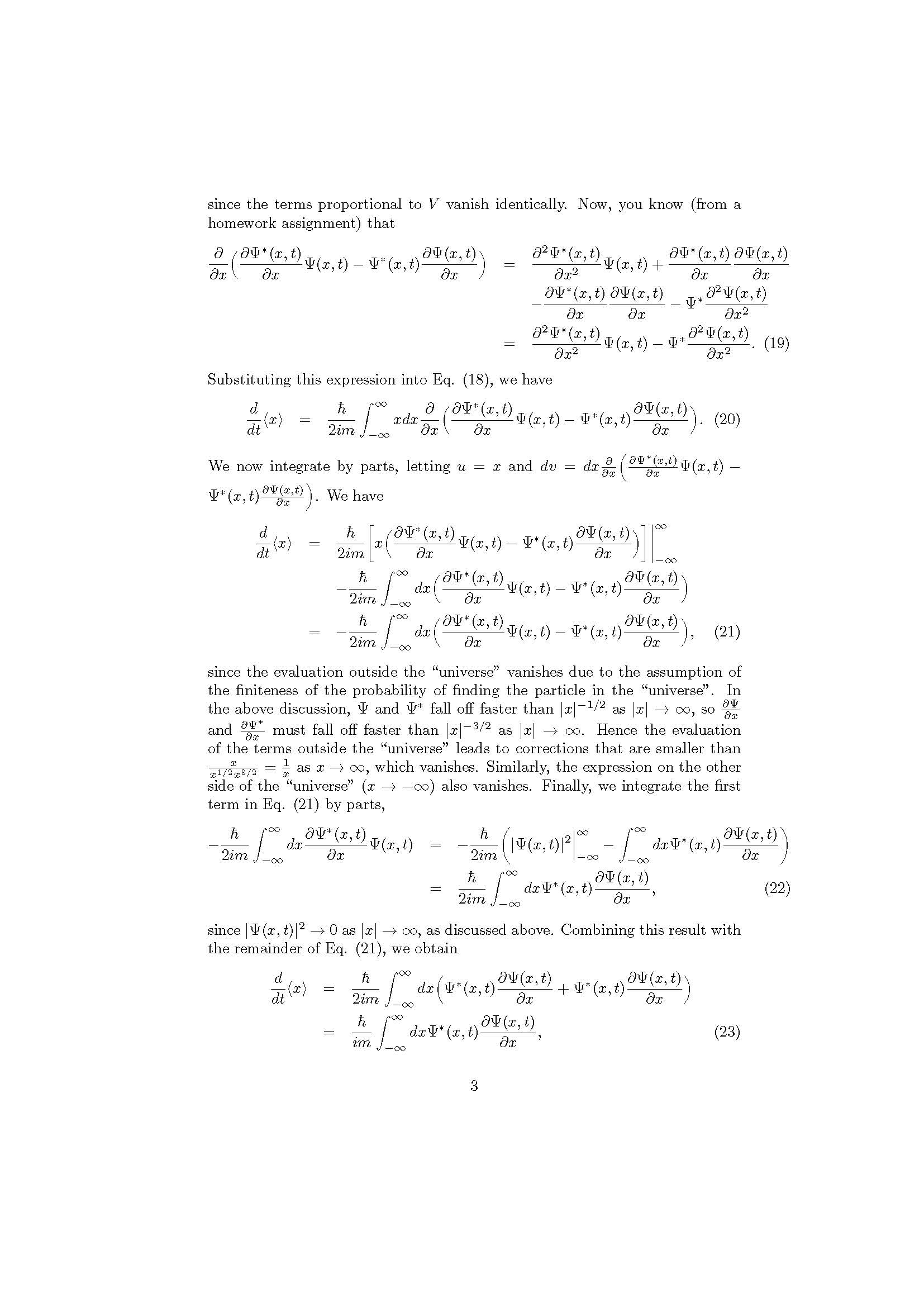 PHY4604 Ehrenfest's theorem page 3